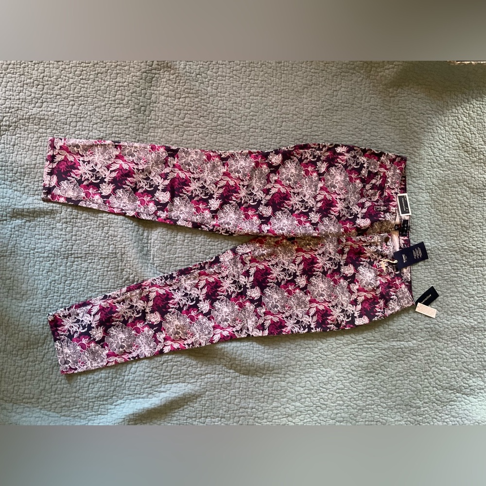 Tummy control pants, slimming pants, floral pants